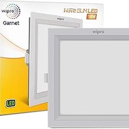 Wipro D721040 Garnet 10-Watt Wave Slim Panel Light (Neutral White, Square)-image-20