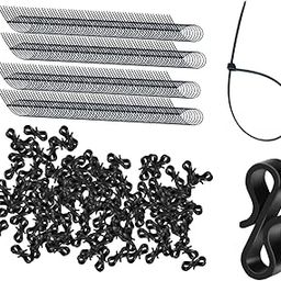 ATORSE 120 Pieces Gutter Light Clips Hanging Hooks for Events Shopping Center Patio Black|Home & Garden|Holiday & Seasonal Dacor|Christmas & Winter|Lights-image-17