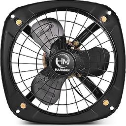 HM Fresh Air Venti With Guard Exhaust Fan Suitable For Kitchen, Bathroom and Office with Powerful Motor, High Air Thrust, Sturdy Bird Guard (1-Year Warranty, Mettalic Grey) | (Pack of 1) (Medium)-picture-10