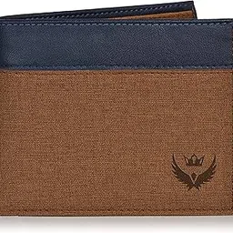 lorenz Faux Leather Bi-Fold Casual Blue Wallet for Men (Blue,Grey) | WL-55-picture-4