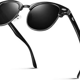 Non Polarized Men and Women Square sunglasses Uv 400 Protection Club Master Semi Rim Shape Cooling Goggles Shade Sunglass ITALIC (Size- Medium)-22