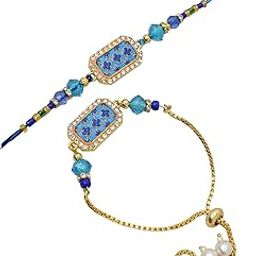 Bhaiya-Bhabhi Rakhi,Couple rakhi set, Designer Rakhi for Bhaiya bhabhi,Lumba rkhi for Bhabhi-0079-image-87