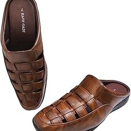Men's Fashion Sandals - Comfortable Fisherman, Premium PU Padding, Synthetic Leather, Closed-Toe Summer Outdoor Sandals, Brown Ultimate Comfort & Style-picture-20