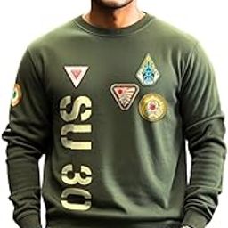 ( Ascend Forty Seven ) Defender's Pride Military Green Fighter Oversized Sweatshirt-image-22