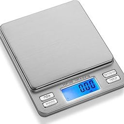Smart Weigh Digital Pro Pocket Scale with Back-Lit LCD Display, Tare, Hold and PCS Features 500 x 0.01g (2 Lids Included)-image-19