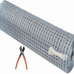 SAI PRASEEDA UV Stabilized 18 Guage Welding Wire Garden Fencing Iron Net_Tree Guard Net_Anti Bird Net_3 Feet Height X 25 Feet Length_with 1 Cutter and 100 PVC Tags SP49-image-51