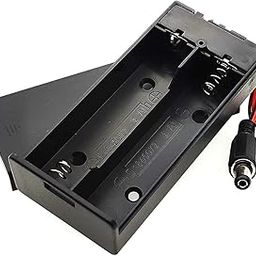 xcluma 18650 2 battery box with cover with switch with DC head-image-38