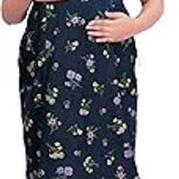 Women's Knee Length Printed Maternity | Feeding | Nursing Dress | Maternity Comfort Dress Kurti-image-24
