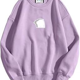 SXV 'Frog & Mushroom’ Printed Cool Aesthetic Drop Shoulder Oversized Baggy Sweatshirt-image-65
