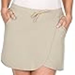 Womens Casual Skort with Pockets Breathable Skirt with Shorts Lining-image-39