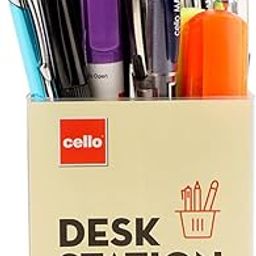 Cello Desk Station, Assorted Office Stationery Items 23 Stationery Items & 1 Pen Stand, Multicolor (Plastic) Corporate Gifts For Employees-picture-28