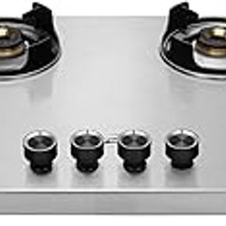 Jyoti Gas Appliances (Label) 764 Bahubali 3D Swirl 4 Burner Hobtop | Gas Saving Brass Burners Heavy Flame Guard Pan Supports Suspicious Design (764 3D, Autosilver)-image-71