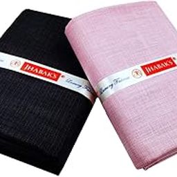 Exclusive Unstitched Shirt and Trouser Fabric - Cotton Blend Material - 2.25m Shirt Cloth - 1.20m Pant Piece (Pink)-image-96