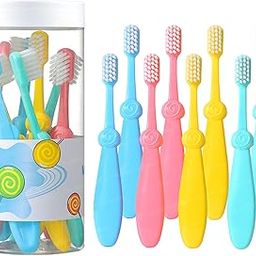FunBlast Toothbrush for Kids – Pack of 8 Extra Soft Microfiber Bristle Toothbrushes with Storage Box, Manual Toothbrush for Children 3-6 Years, Boys & Girls, Kids Toothbrush (Multicolor)-picture-2