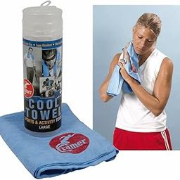 27 x 17 : Cramer Stay Cool Towels, Absorbent Water Activated Personal Evaporation Cooling Solution For Sports Like Football, Soccer, Lacrosse, Tennis, Cooling Towel, Use in Yoga, 27" X 17", Single Towel-image-40