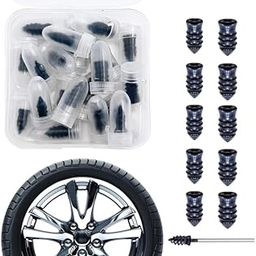 Tire Repair Rubber Nail, Car Tire Repair Nails Tire Repair Rubber Screws, Black (10 Pcs Set)-image-37