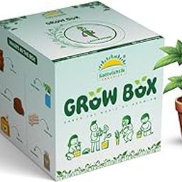 SATTVAMRIT Sattvishtik Grow Box Lady Finger Vegetable Kit for Kids | Pack of 1 | Eco Friendly Gift for Kids | Beginner Gardeners | DIY | Easy Grow it Yourself Gardening Kit for Home & Garden-image-85