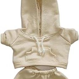 Jazzy Pearls®Doll Clothes for 17cm Plush Doll Hoodie Sweatshirt and Pants Stylish Cartoon Apricot|Dolls & Bears|Dolls & Bears|Dolls & Bears|1 Hoodie Sweatshirt-image-45