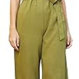 Women Abstract Print Round Neck with V Cut Kimono Sleeves Waist Tie-Up Longline Jumpsuit-picture-16