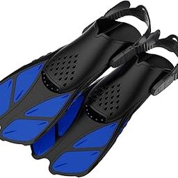 LOOM TREE® 2Pcs Professional Swimming Flippers Swim for Snorkeling Adults M Size Blue | Water Sports | Fins, Footwear & Gloves | Fins-image-68