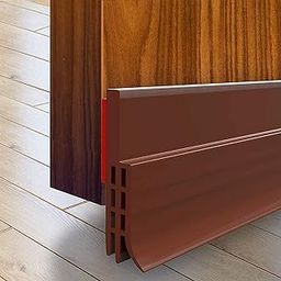 Drofail Door Draft Stopper, 39 Inches Under Door Sweep for Exterior & Interior Doors Weather Stripping Door Seal Draft Blocker Noise (White, 1 Meter)-13
