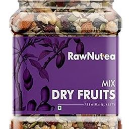 Raw Nutea Mix Dry Fruits 250g | Nut Mix | Green Rasin, Black Rasin, Almonds, Cashews, Blackberry, Apricots, Figs, Kiwi Pumpkin Seeds and Sunflower Seeds | Healthy Snack | Nutrient-Rich | 250g-image-93