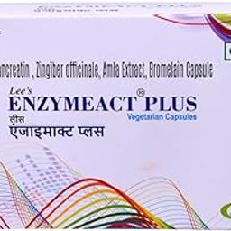 Enzymeact Plus Pancreatic Multi-Enzyme Care | Advanced Digestive Enzymes - Blend of Alpha amylase, Protease and Lipase l Zingiber l Amla Extract l Bromelain l 60 Vegetarian Capsules-image-40