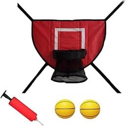 CALANDIS™ Mini Trampoline Basketball Hoop Goal Game Easy Install Lightweight Backboard Red | Backboard Systems | Basketball | Team Sports-image-91