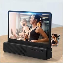 F11 Screen Magnifier for Cell Phone with Bluetooth Speaker, Foldable Phone Stand Holder, Compatible with All Smartphones-23
