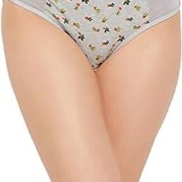 Women's Cotton Low Waist Printed Bikini Panty with Powernet Panel-image-101