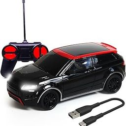 Wembley Remote Control Car Rechargeable Rc Car Toys for Kids 1:24 High Speed Racing Remote Car for Kids - Black Red-23