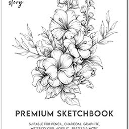 Little Birdie Art Story Premium Sketch Book Top Wiro With Hanger 160gsm 36 Sheets (A5)-26