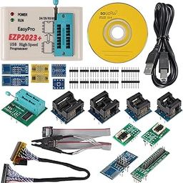 EZP2023 USB Programmer High Speed USB for EEPROM Flash Programmer for 24 25 93 BIOS 25T80 Burn Offline Copy (USB Programmer + 15 Adapter)-image-61