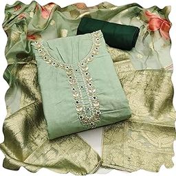 Women's Cambric Cotton Digital Printed Unstitched Dress Material-picture-29