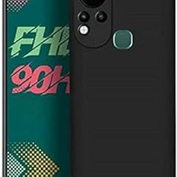 AKSHUD® Compatible with Infinix Hot 11s, [Bumper] with Anti Dust Plugs Shockproof Slim Back Cover Case for Infinix Hot 11s-Black-88