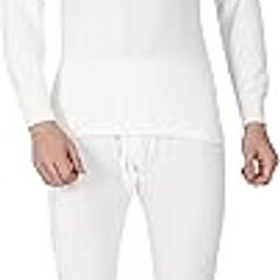 Men's Quilted Steam Disinfected Cotton Thermal Top and Lower Set (Deep Neck Top and Trouser)-image-39