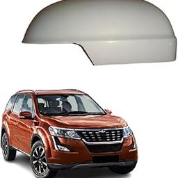 Car Styling- Right (Driver) Side Mirror Cover/Cap (Indicator Cut Type) compatible with Mahendra XUV 500 2011-2022 Model-White (UNPAINTED)-image-71