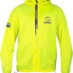 Rynox Unisex Adult H2Go Pro 3 Rain Jacket I 15000Mm Waterproof Nylon Shell | Motorcycle Riding Rain Jacket | Heat Sealed Seams | Drycore Wr Zippers - Hi-Viz Green, Large-30