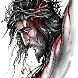 Men's and Women's Temporary christian Jesus Logo Tattoo multicolor-picture-24