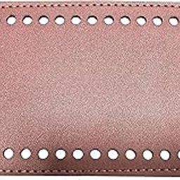 Tia Leather Base for Handbags, Bags and Purses Made of Leatherette with Stitched Hard Base (Oval Dark Brown -8x4In.-2Pcs)-image-15