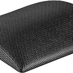 The White Willow Memory Foam Small Size Travel Lumbar Back Support Chair Cushion Pillow for Car, Airplane, Long Drive with Breathable Cover (11" L x 9.5" W x 2" H, Black)-picture-6