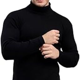 HIGH Neck Sweater for Men - Black-image-35