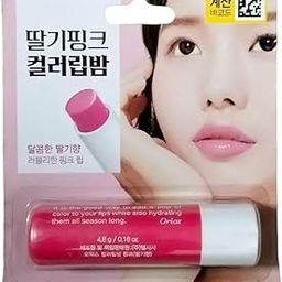 ORIOX Korean Premium Tinted Lip Balm for Women & Girls, Strawberry Flavour | Moisturizing, Natural Look | Long Lasting Color | Hydrating Lip Care with Shea Butter & Vitamin E - 75ml-2