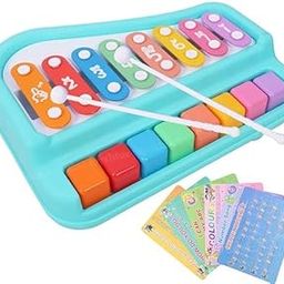 8 Tone Xylophone Learning Toys Kids Educational Knock Playing Preschool Kids Educational Knock Playing Musical Learning Instruments Toy for Baby Kids Girls Boys-image-65