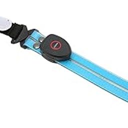 LED Armband, LED Light Up Band 3 Lighting Modes Waterproof USB Charging Adjustable for Running (Blue)-image-61
