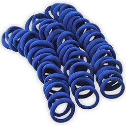 Elastic Hair Ties For Girls | Soft Seamless Hair Rubber Bands | Ponytail Holders For Women | Strechable Bands | Cotton Hair Elastic Rubber Bands | Tight, Non-slippery Bands-image-75