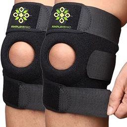 AMPLIFITPRO Neoprene Knee Cap Support Compression For Men&Women,Open Patella Belt,Pain relief,Gym Workout,Arthritis,Ligament Tear(Universal Size) Pack of 2-image-40