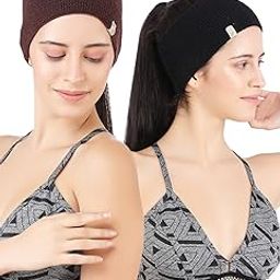 Pack of 2, Unisex Sports Set Running Gym Yoga Unisex Cotton Headband-12