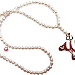 MASHKI White Pearl Tasbih Prayer Beads Ramadan Gift Hajj Gift Crystal Gemstone Tasbih With Allah Pendant For Unisex Adult-image-90