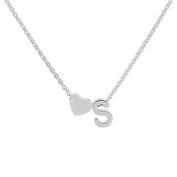 MAVERICK BEAUTIFUL ALPHABETS NECKLACE; NAME INITIAL CHAIN PENDANT FOR WOMEN N GIRLS-image-67